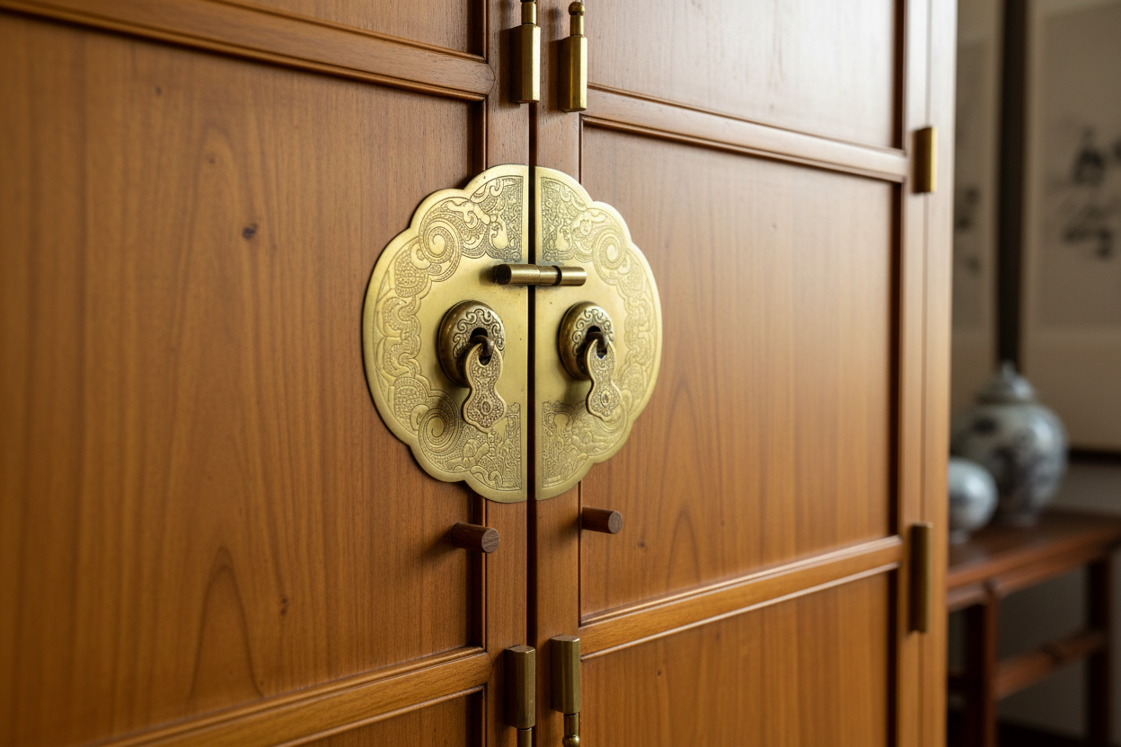 Imperial Golden Phoebe Top-Box Wardrobe - Museum-Grade Ming Dynasty Style