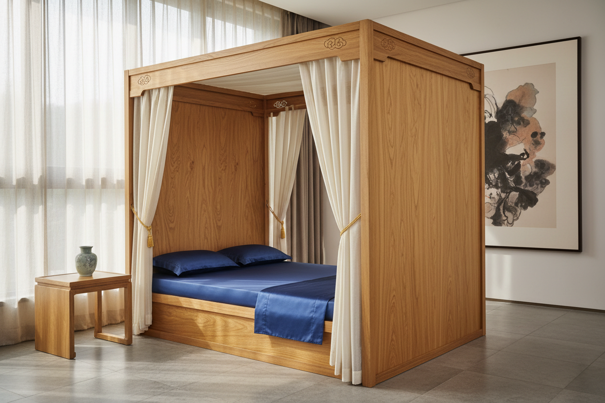 金丝楠木架子床