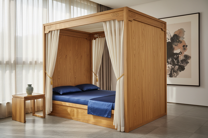 金丝楠木架子床