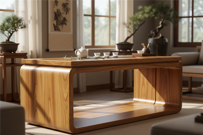 Imperial Golden Phoebe Tea Table - Museum-Grade Ming Dynasty Style