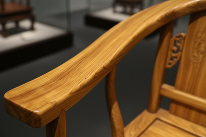 Imperial Golden Phoebe Official's Hat Armchair - Museum-Grade Ming Dynasty Style