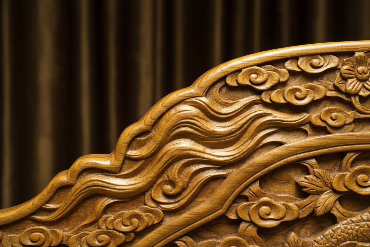 Imperial Golden Phoebe Canopy Bed - Museum-Grade Ming Dynasty Style