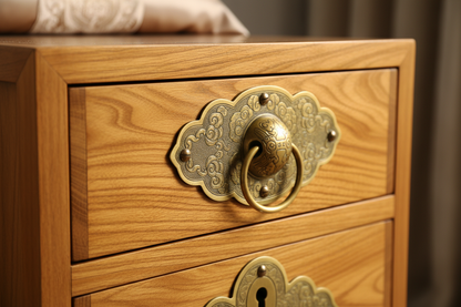 Imperial Golden Phoebe Nightstand - Museum-Grade Ming Dynasty Style