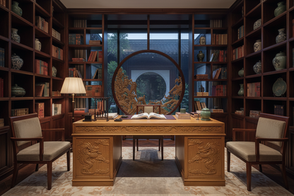 Imperial Golden Phoebe Writing Desk - Museum-Grade Ming Dynasty Style