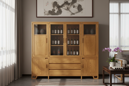 Imperial Golden Phoebe Wine Cabinet - Museum-Grade Ming Dynasty Style